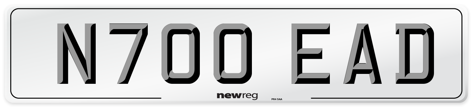 N700 EAD Number Plate from New Reg